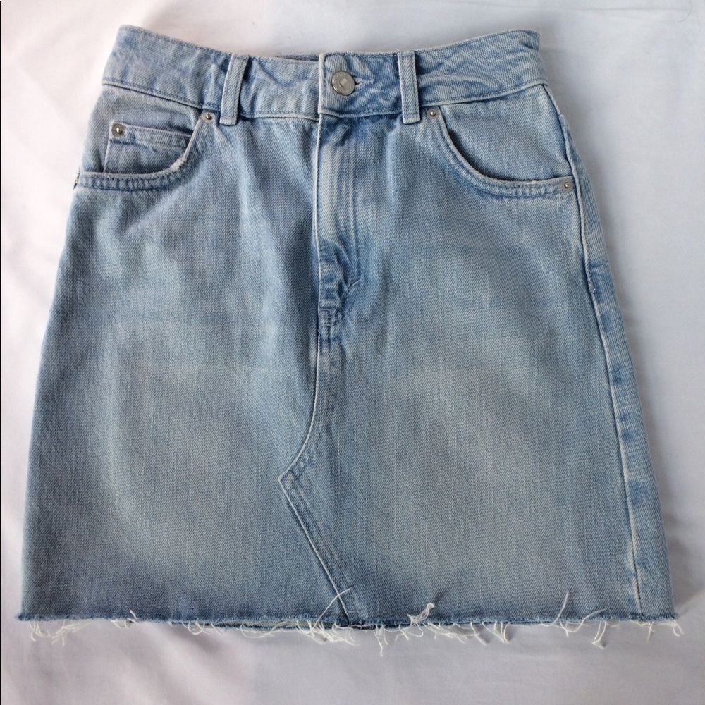 Jean mini skirt